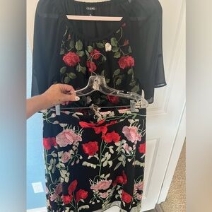 Lovely Embroidered Skirt and Blouse, Worn Once for Fiesta!